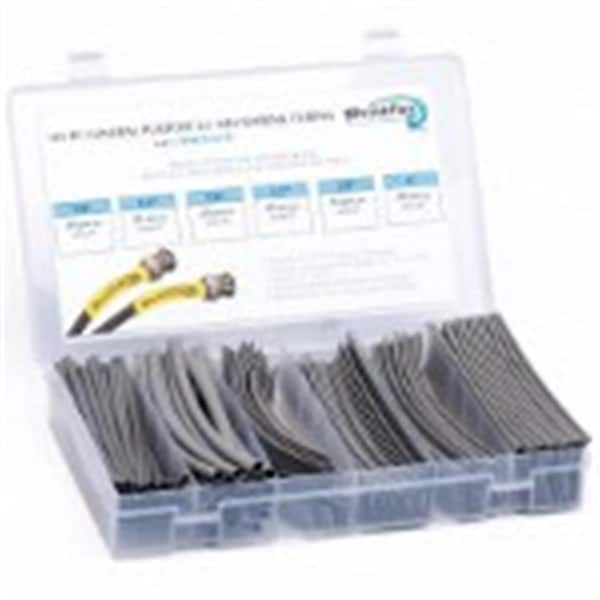 Track Usa Heat Shrink Tube Kit, 2:1 I.D. Shrink Ratio, Gray, 6 in - TR2122947