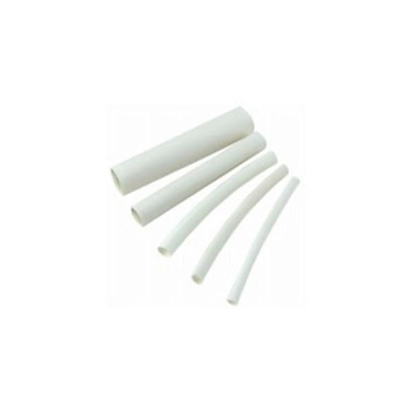 Acoustic Gb- HST-500W 0.5-0.25 x 3 in. Polyolefin Heat Shrink Tubing, White - AC433308