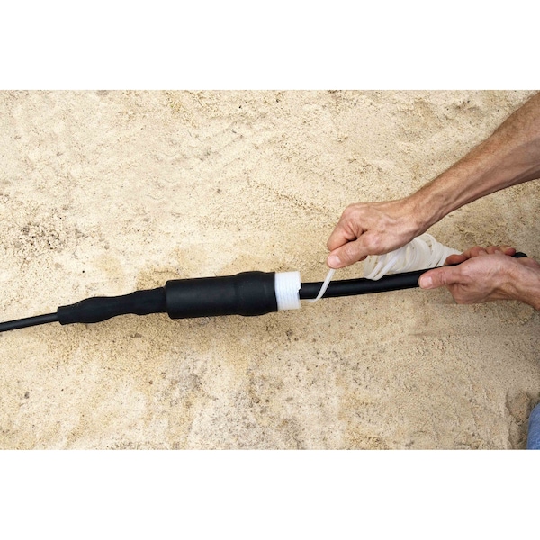 3M Cold Shrink Tube, Medium Wall, Not Rated I.D. Shrink Ratio, 1.45 in I.D. Before Shrinking, Black - QI-10/37-270