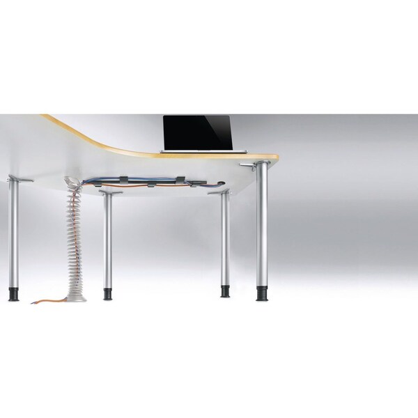 Richelieu 30 in to 84 in (762 mm to 2130 mm) Cable Management Spine, Silver - 663000106