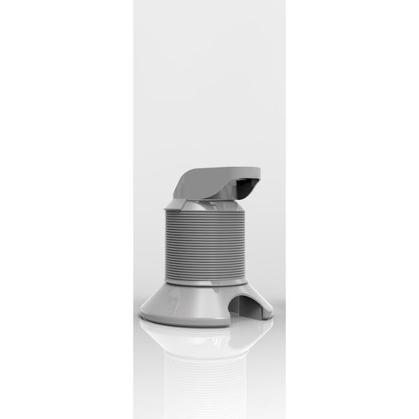 Richelieu 30 in to 84 in (762 mm to 2130 mm) Cable Management Spine, Silver - 663000106