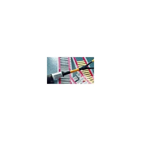 Raychem Heat Shrink Label, Thin Wall, 3:1 I.D. Shrink Ratio, Yellow, 2 in - RPS-10-2/2.0-4