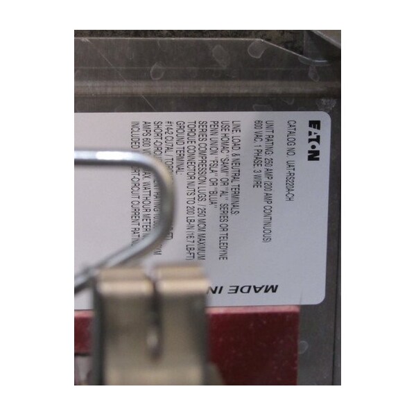 Eaton Meter Sockets 200A 600V NEMA 3R - UATRS220ACH