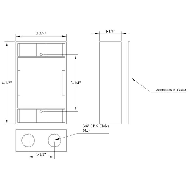 Mulberry Extension, 1 Gang, Aluminum, Outlet Box Type - 30287