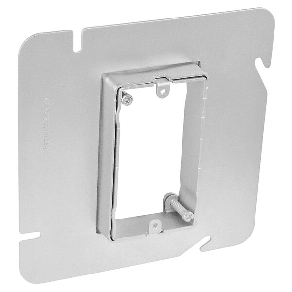 Southwire Adjustable Ring, 1 Gang, Galvanized Steel, Square Box Type - 51AMR-1