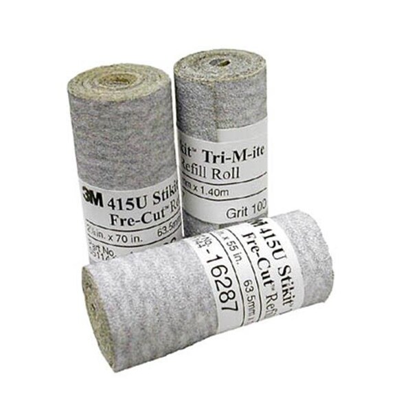 Hd 3M212 320A Stikit Tri-M-Ite Rollo de 2.5 pulgadas de 320 Grit; Rollo de 125 pulgadas - 3M212 320A