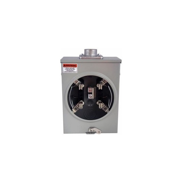 Eaton Meter Sockets Ringless 125A 600V 50/60Hz 1Ph 3Wire  Outdoor - 1004931BCH