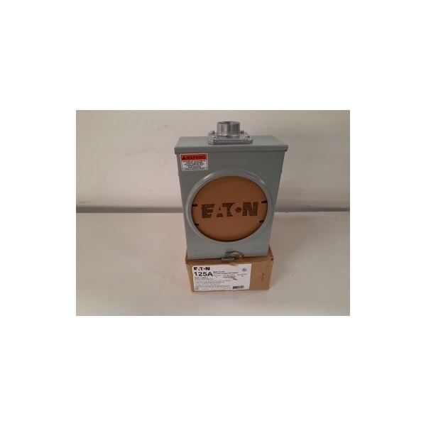 Eaton Meter Sockets Ringless 125A 600V 50/60Hz 1Ph 3Wire  Outdoor - 1004931BCH