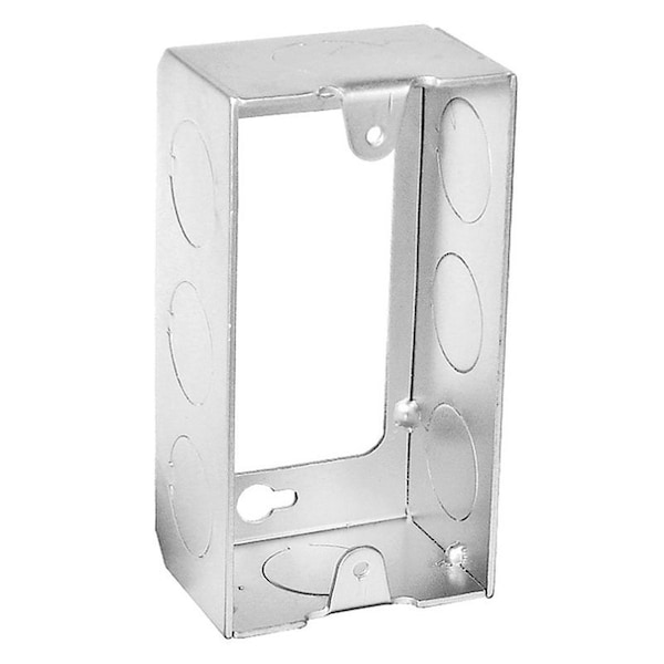 Southwire Extension Ring, 4 in L, 2 in W, 8-Knockout, Steel, Silver, Galvanized - G19280-E-UPC