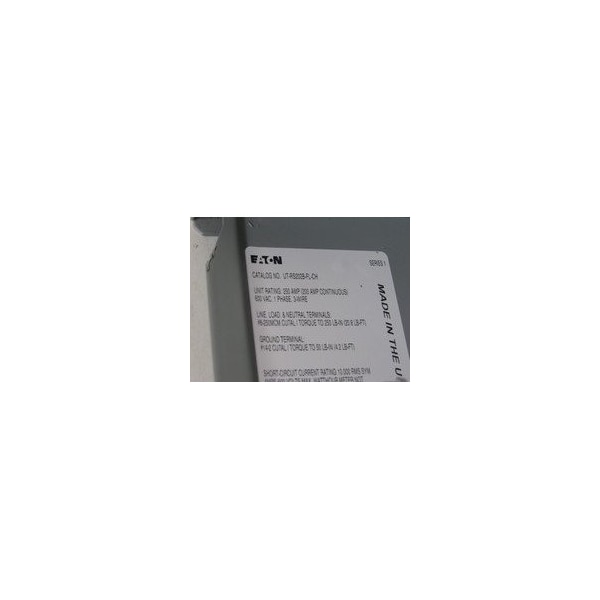 Eaton Meter Sockets Ringless 200A 600V 50/60Hz 1Ph 3Wire 4Jaws NEMA Type 3R - UTRS202BFLCH