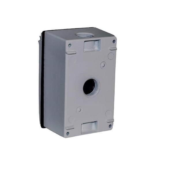 Sigma Engineered Solutions Receptacle Kit, 1 Gang, Die-Cast Metal - 16449