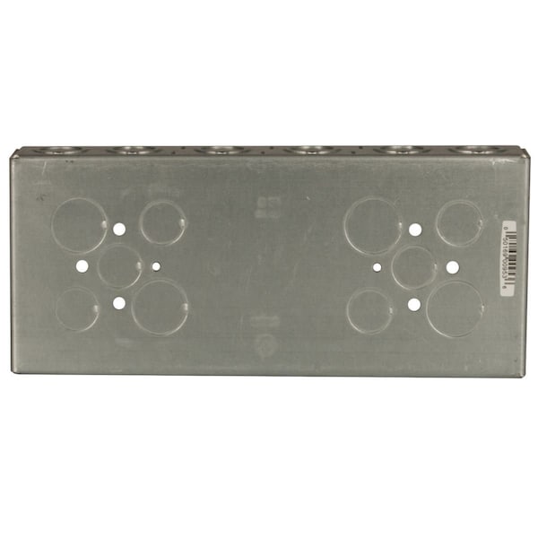 Raco Electrical Box, 72.8 cu in, Gang Box Type, 4 Gangs, Galvanized Steel - 953