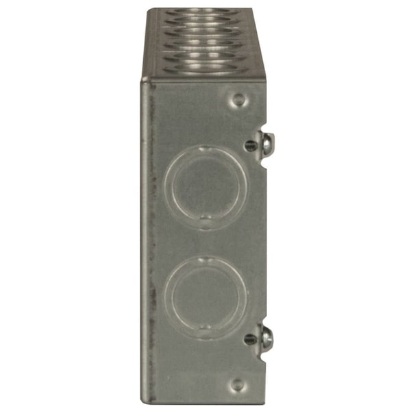 Raco Electrical Box, 72.8 cu in, Gang Box Type, 4 Gangs, Galvanized Steel - 953