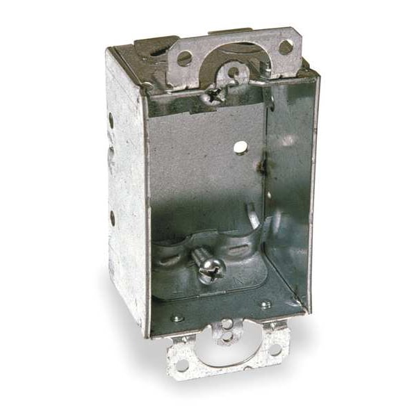 Raco Electrical Box, 7.5 cu in, Switch Box Type, 1 Gang, Galvanized Zinc - 410