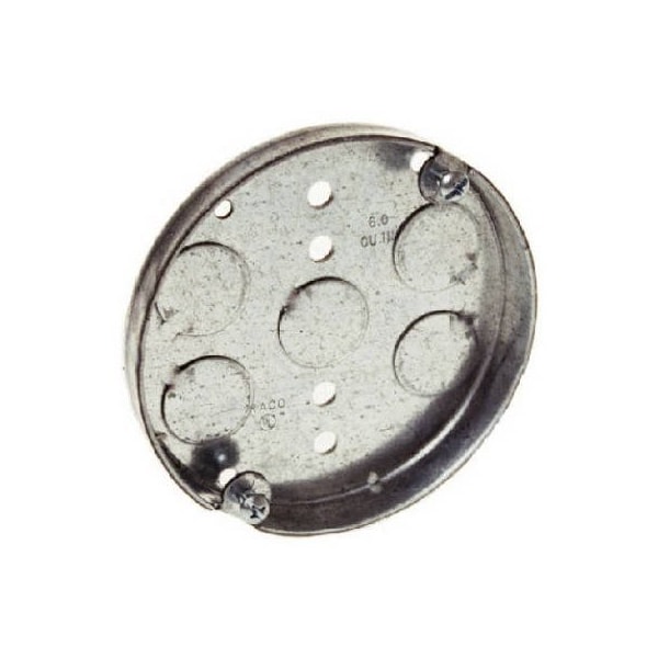 Racoorporated Electrical Box, 6 cu in, Ceiling Box Type, Steel - 8293