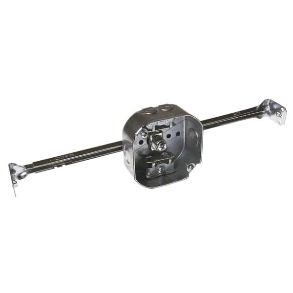 Raco Electrical Box, 15.5 cu in, Octagon Box Type, 2 Gangs, Galvanized Steel, Octagon Shape - 325