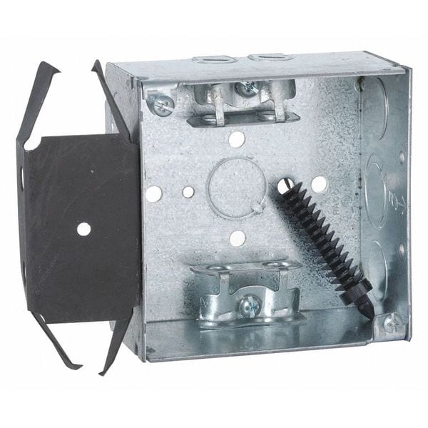 Raco Electrical Box, 30.3 cu in, Wall Box Type, 2 Gangs, Steel - 243