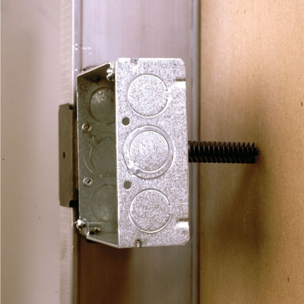 Raco Electrical Box, 30.3 cu in, Wall Box Type, 2 Gangs, Steel - 243