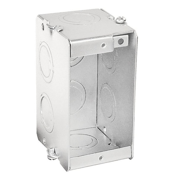 Southwire Electrical Box, 14 cu in, Masonry Box Type, 1 Gang, Steel - TB-125-G