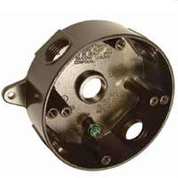 Bell Weatherproof 5361-2 Round Box 5.5 In. Bronze - 6570956
