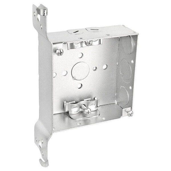 Southwire Electrical Box, 21 cu in, Square Box Type, 4 Gangs, Steel - 52151-WBR