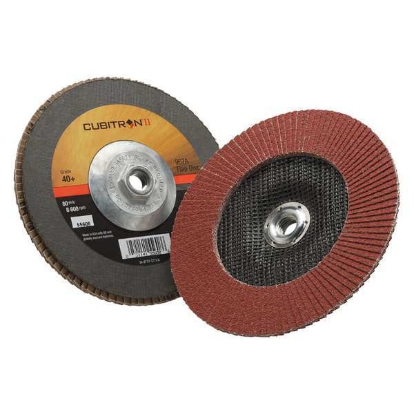Disco de Aletas Cubitron 3M, T27, 7 pulg. x 5/8-11, 40 - 7010363290
