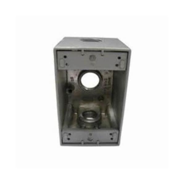 Mulberry Electrical Box, 24 cu in, Outlet Box Type, 1 Gang, Aluminum - 30584