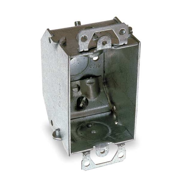 Raco Electrical Box, 10.5 cu in, Switch Box Type, 1 Gang, Galvanized Zinc - 471