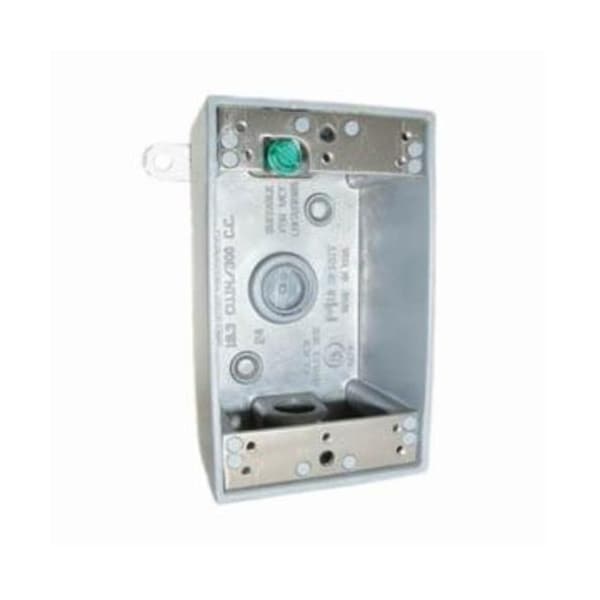 Mulberry Electrical Box, 19 cu in, Outlet Box Type, 1 Gang, Aluminum - 30206