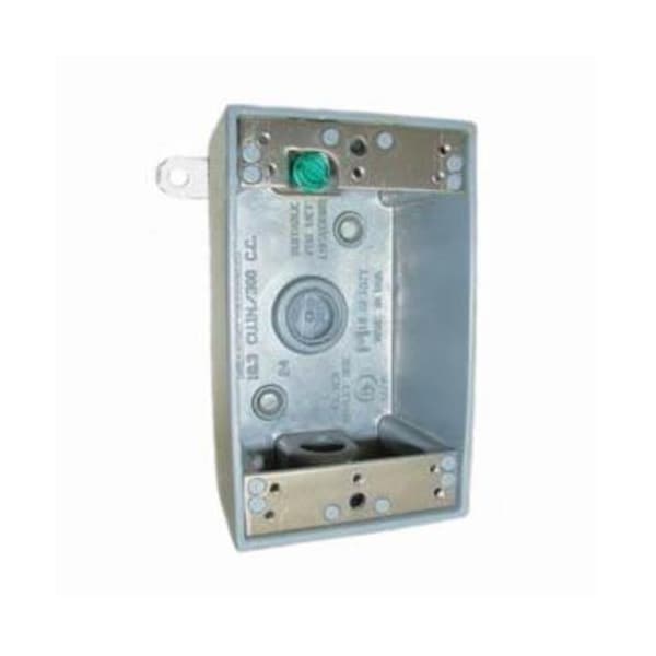 Mulberry Electrical Box, 24 cu in, Outlet Box Type, 1 Gang, Aluminum - 30587