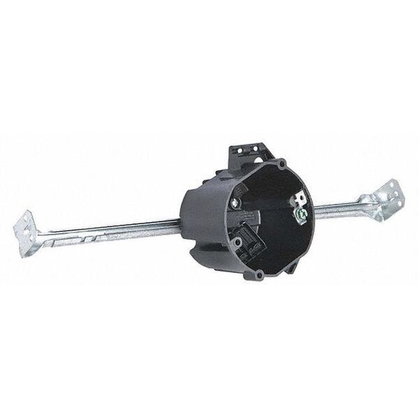 Raco Electrical Box, 18 cu in, Round Box Type, Steel - 7907