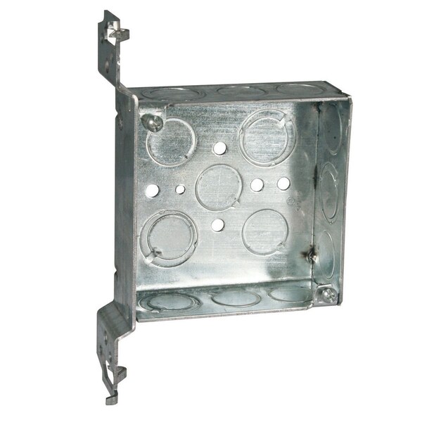 Raco Electrical Box, 21 cu in, Wall Box Type, 2 Gangs, Steel - 8196
