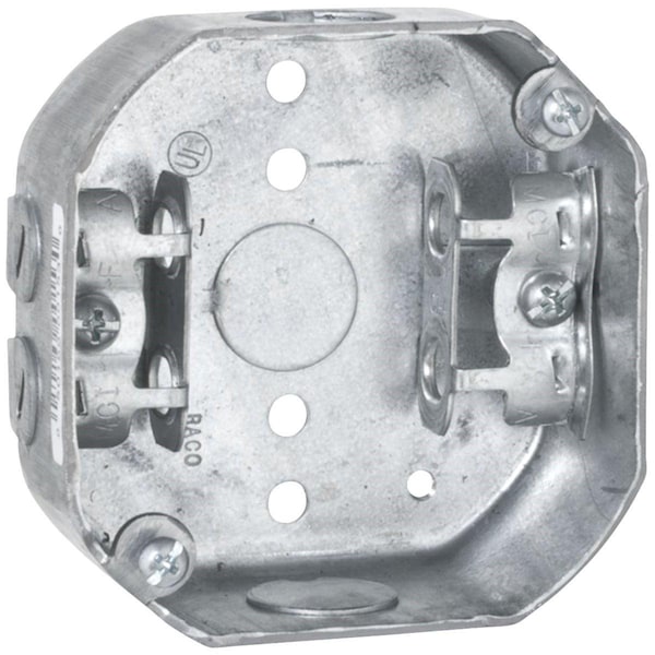 Southwire Electrical Box, 14 cu in, Octagon Box Type, Steel - 54151-BX-UPC