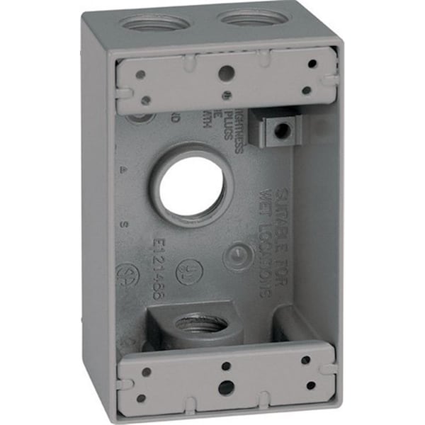 Sigma 14251 1 Gang Gray Weatherproof Outlet Box - 3424850