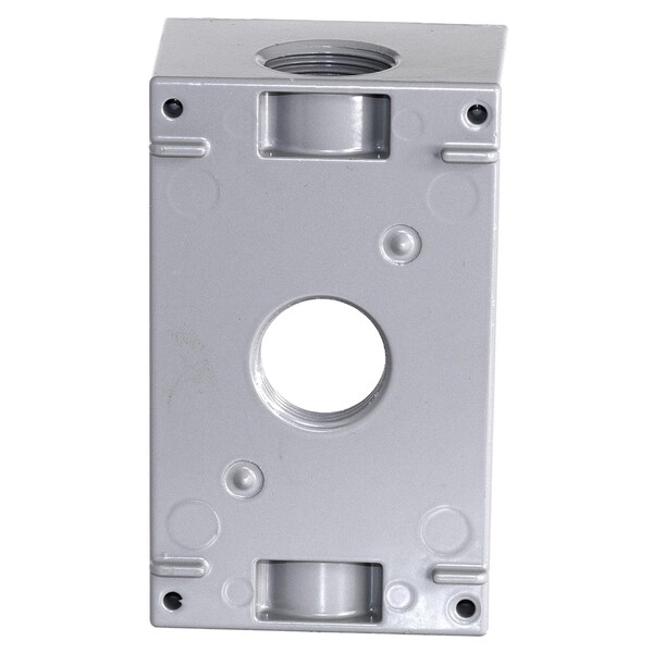 Sigma Engineered Solutions Outlet Box, 1 Gang, Die-Cast Metal - 14252