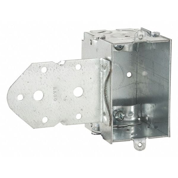 Raco Electrical Box, 12.5 cu in, Switch Box Type, 1 Gang, Steel - 529