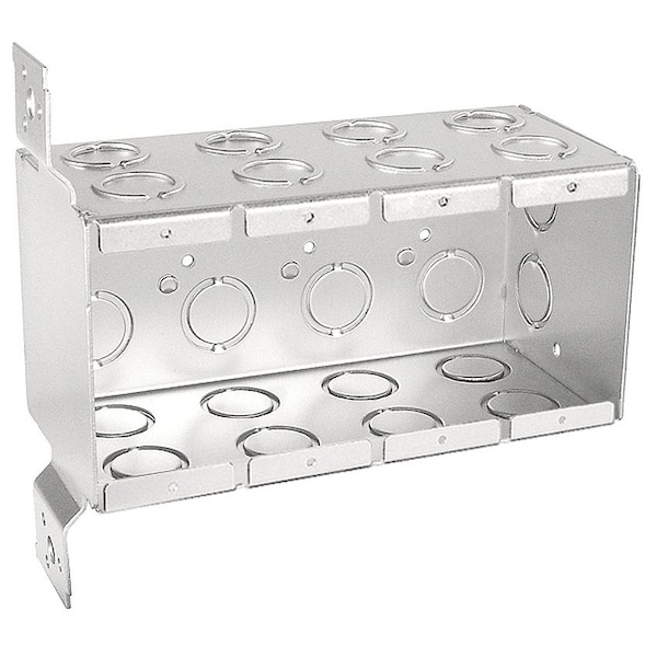 Southwire Electrical Box, 87 cu in, Masonry Box Type, 4 Gangs, Steel - TB-435-F