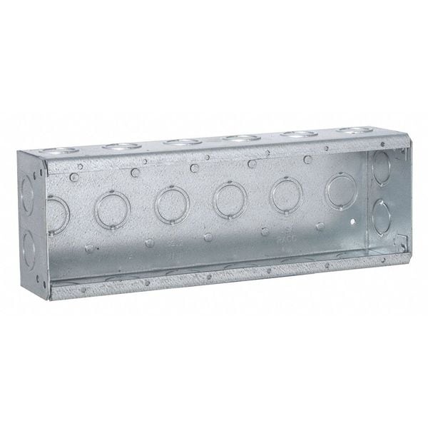 Raco Electrical Box, 95.3 cu in, Masonry Box Type, 6 Gangs, Steel - 960