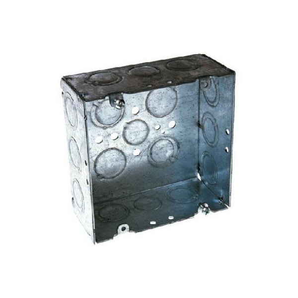 Racoorporated Electrical Box, 42 cu in, Square Box Type, Steel - 8257