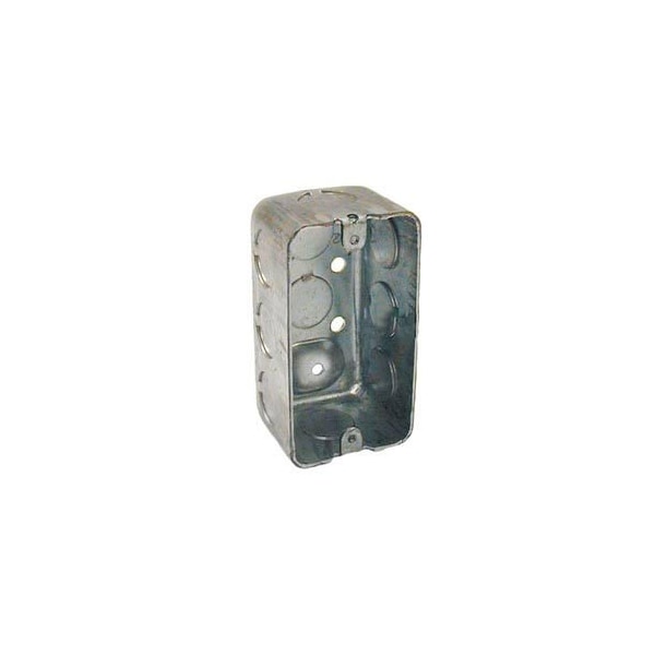 Hubbell Electrical Box, 13 cu in, Outlet Box Type, 1 Gang, Steel, 50 PK - 660