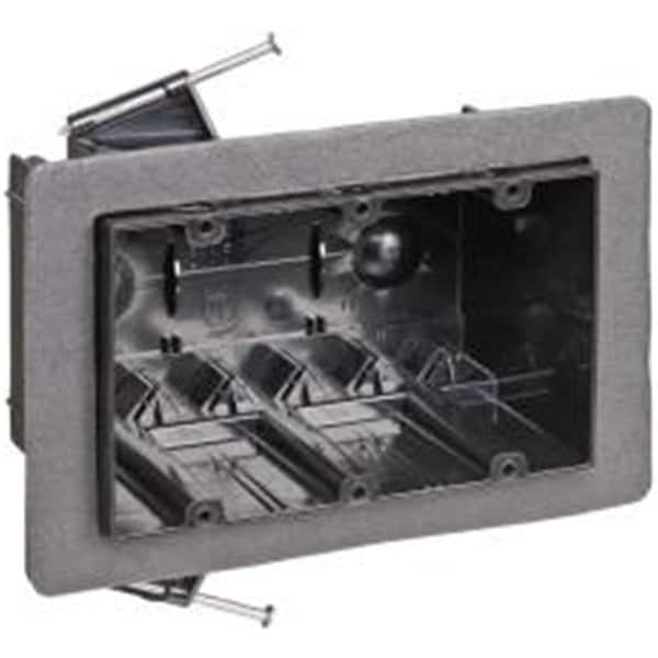 Abb Thermoplastic Three Gang Box Nail On Vapor Tight - 669117