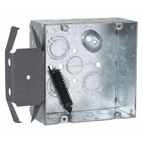 Raco Electrical Box, 42 cu in, Wall Box Type, 2 Gangs, Steel - 266