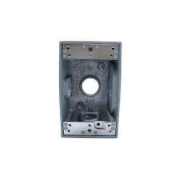 Mulberry Electrical Box, 18 cu in, Outlet Box Type, 1 Gang, Aluminum - 30221