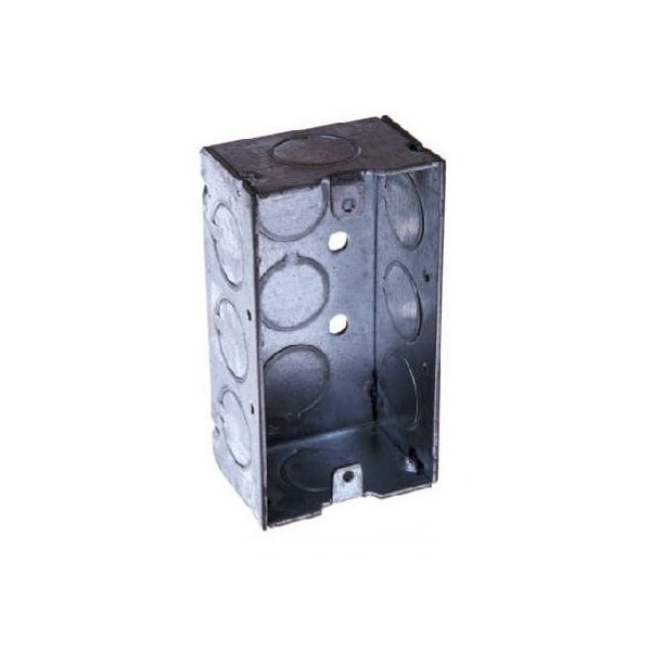 Racoorporated Electrical Box, 11.5 cu in, Handy Box Type, 1 Gang, Steel - 8650