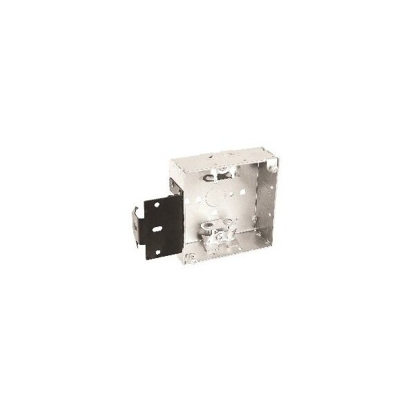 Southwire Electrical Box, 21 cu in, Square Box Type, 4 Gangs, Steel - 52151-MSBX