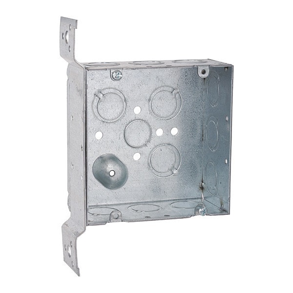 Bell Outdoor Electrical Box, 42 cu in, Wall Box Type, 2 Gangs, Steel - 254