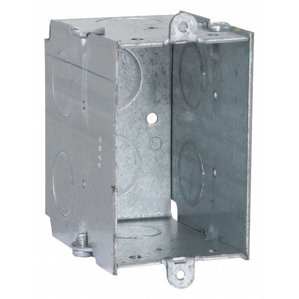Raco Electrical Box, 14 cu in, Switch Box Type, 1 Gang, Steel - 561