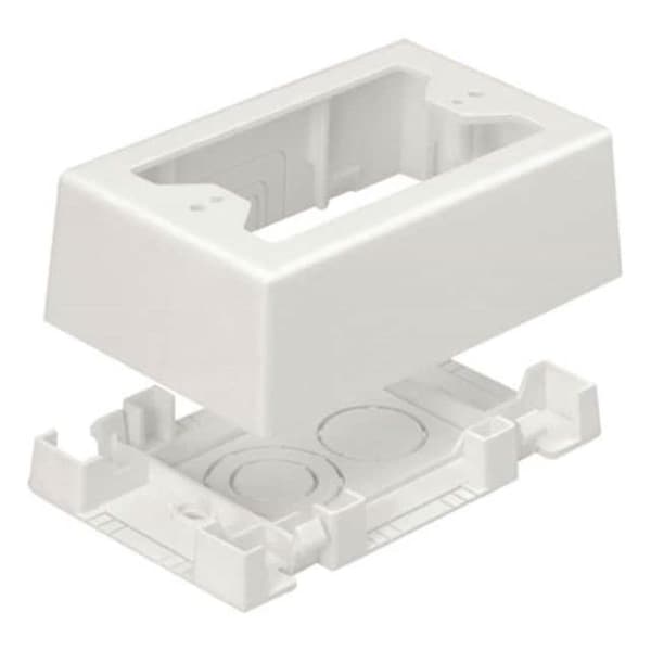 Kilowatt Single Gang LV Outlet Box with ADH, Electric Ivory - KI3772256