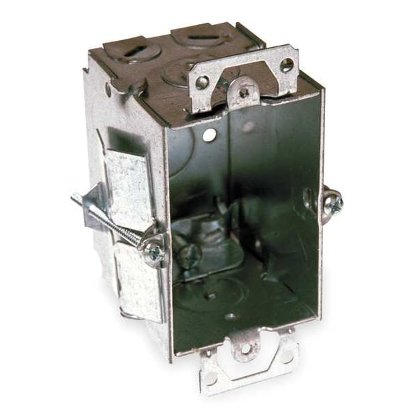 Raco Electrical Box, 12.5 cu in, Switch Box Type, 1 Gang, Galvanized Zinc - 517