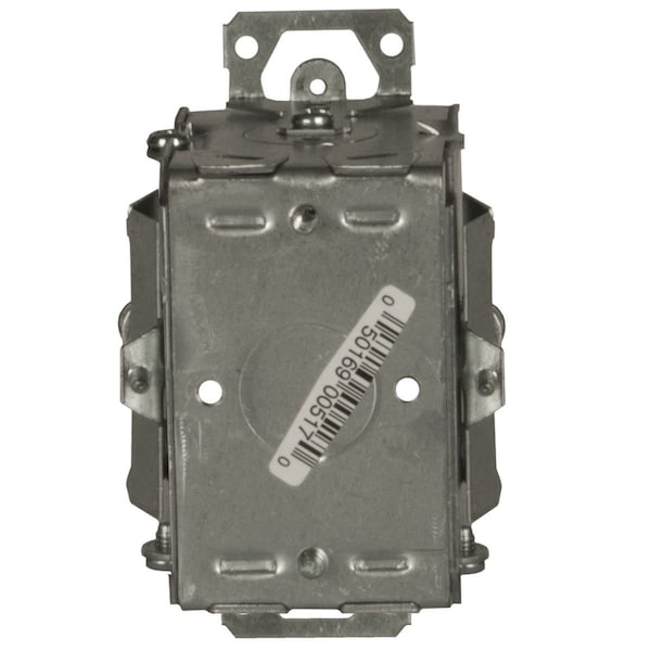 Raco Electrical Box, 12.5 cu in, Switch Box Type, 1 Gang, Galvanized Zinc - 517